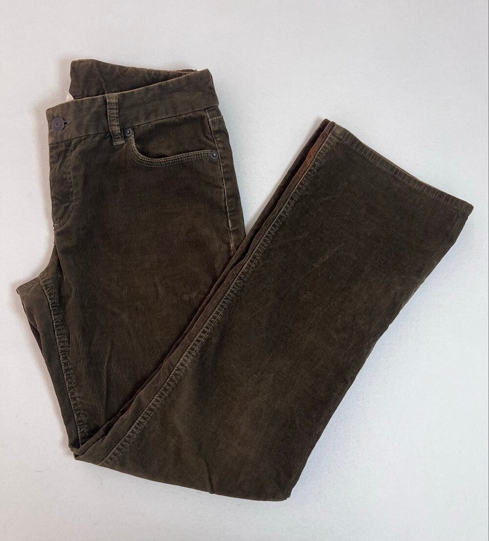 J.Crew Womens 6S Brown Corduroy Favorite Fit Bootcut Pants Y2K Stretch